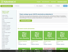 Tablet Screenshot of kijkenbied.nl